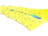 Topographical map of Palestine